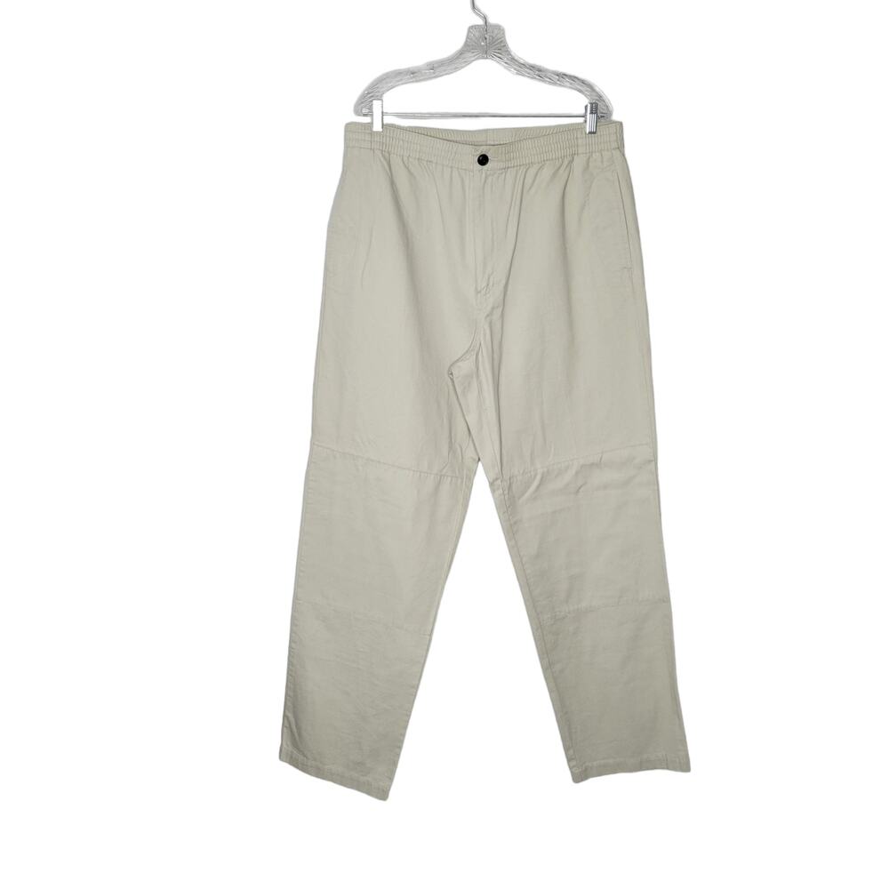 Eddie Bauer Men's XL Beige Cotton Straight Leg Casual Pants